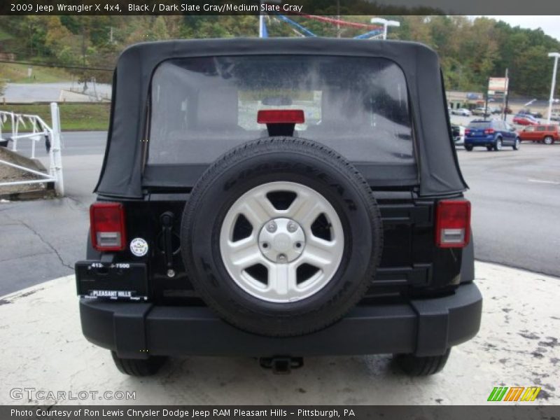 Black / Dark Slate Gray/Medium Slate Gray 2009 Jeep Wrangler X 4x4