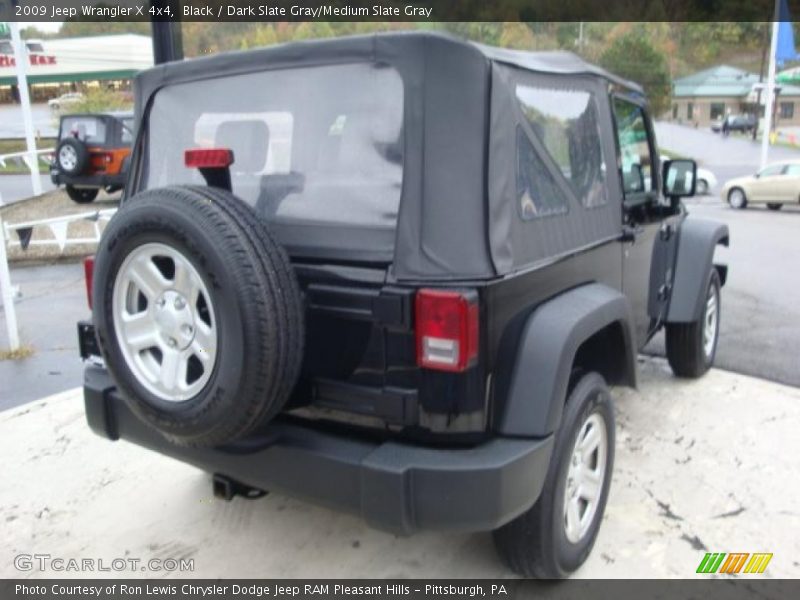 Black / Dark Slate Gray/Medium Slate Gray 2009 Jeep Wrangler X 4x4