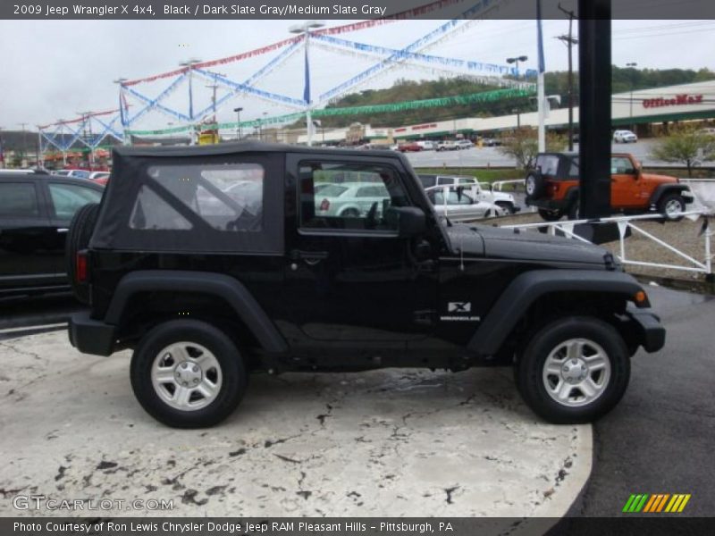 Black / Dark Slate Gray/Medium Slate Gray 2009 Jeep Wrangler X 4x4