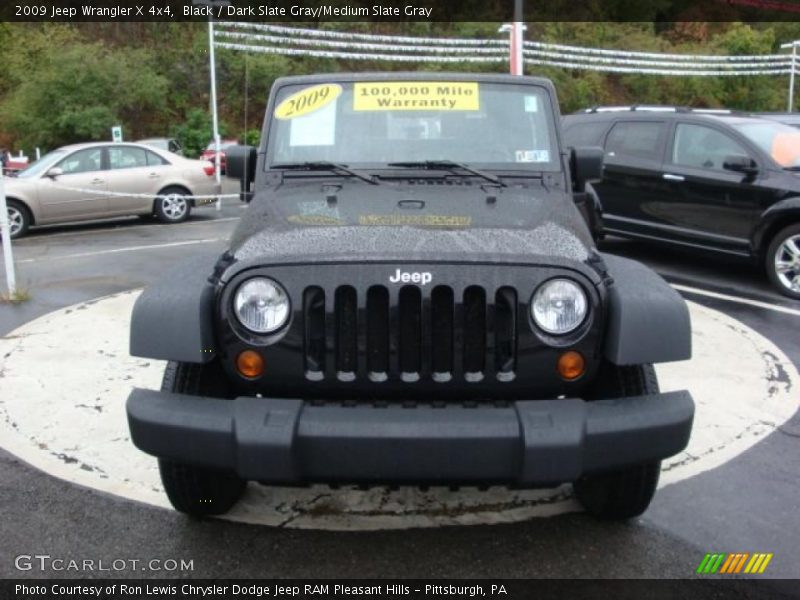 Black / Dark Slate Gray/Medium Slate Gray 2009 Jeep Wrangler X 4x4