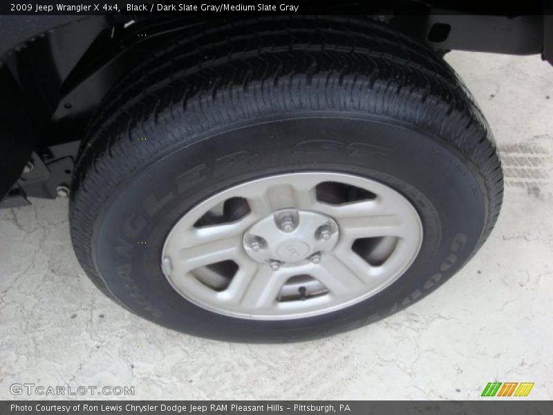 Black / Dark Slate Gray/Medium Slate Gray 2009 Jeep Wrangler X 4x4