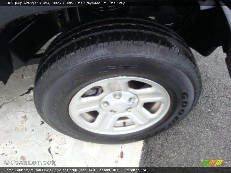 Black / Dark Slate Gray/Medium Slate Gray 2009 Jeep Wrangler X 4x4