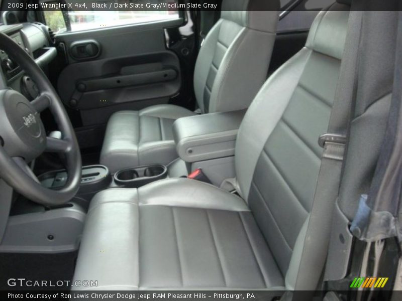 Black / Dark Slate Gray/Medium Slate Gray 2009 Jeep Wrangler X 4x4
