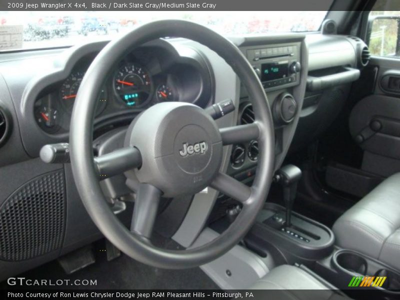 Black / Dark Slate Gray/Medium Slate Gray 2009 Jeep Wrangler X 4x4
