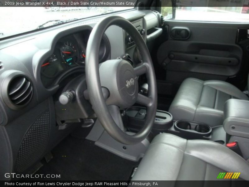 Black / Dark Slate Gray/Medium Slate Gray 2009 Jeep Wrangler X 4x4