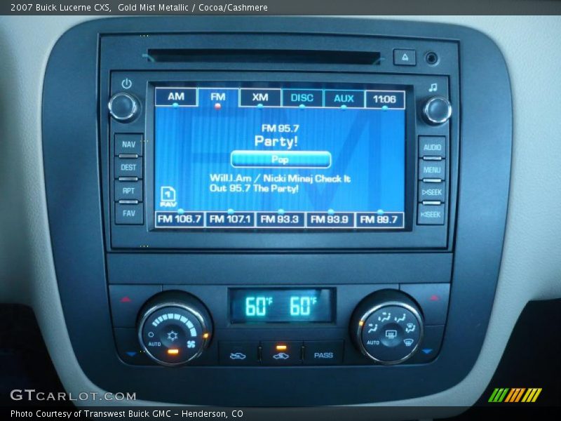 Gold Mist Metallic / Cocoa/Cashmere 2007 Buick Lucerne CXS