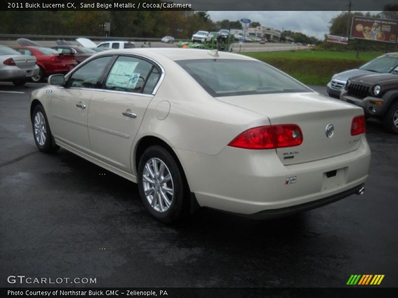 Sand Beige Metallic / Cocoa/Cashmere 2011 Buick Lucerne CX