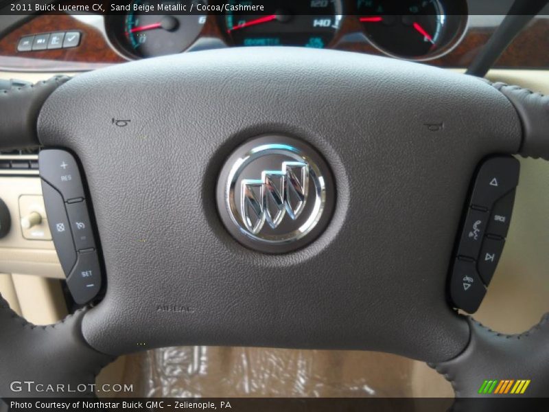 Sand Beige Metallic / Cocoa/Cashmere 2011 Buick Lucerne CX