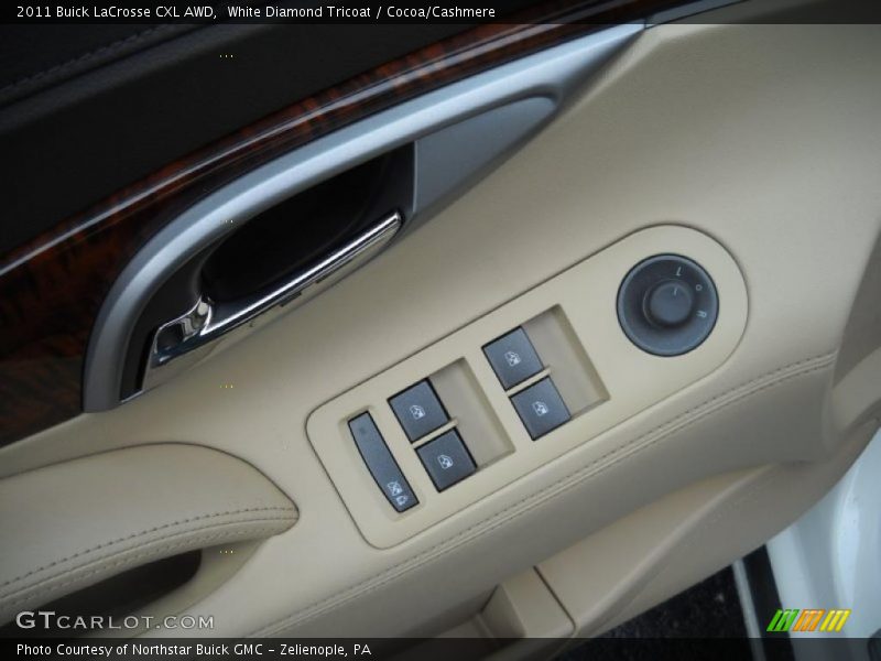 White Diamond Tricoat / Cocoa/Cashmere 2011 Buick LaCrosse CXL AWD