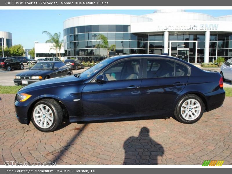 Monaco Blue Metallic / Beige 2006 BMW 3 Series 325i Sedan