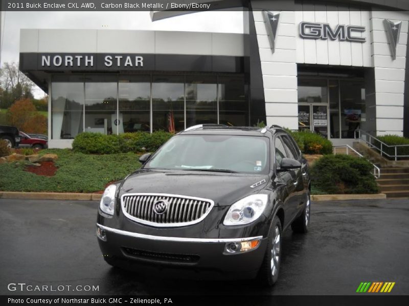 Carbon Black Metallic / Ebony/Ebony 2011 Buick Enclave CXL AWD