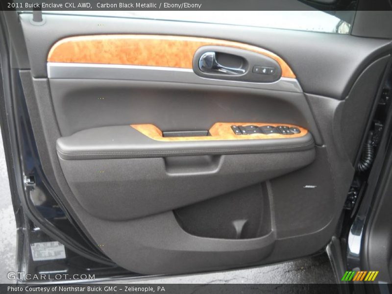 Carbon Black Metallic / Ebony/Ebony 2011 Buick Enclave CXL AWD