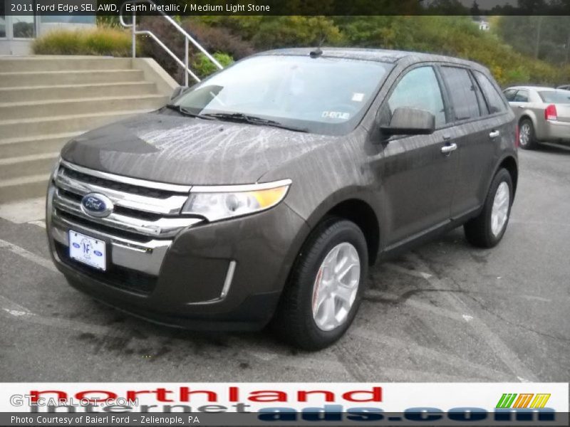 Earth Metallic / Medium Light Stone 2011 Ford Edge SEL AWD