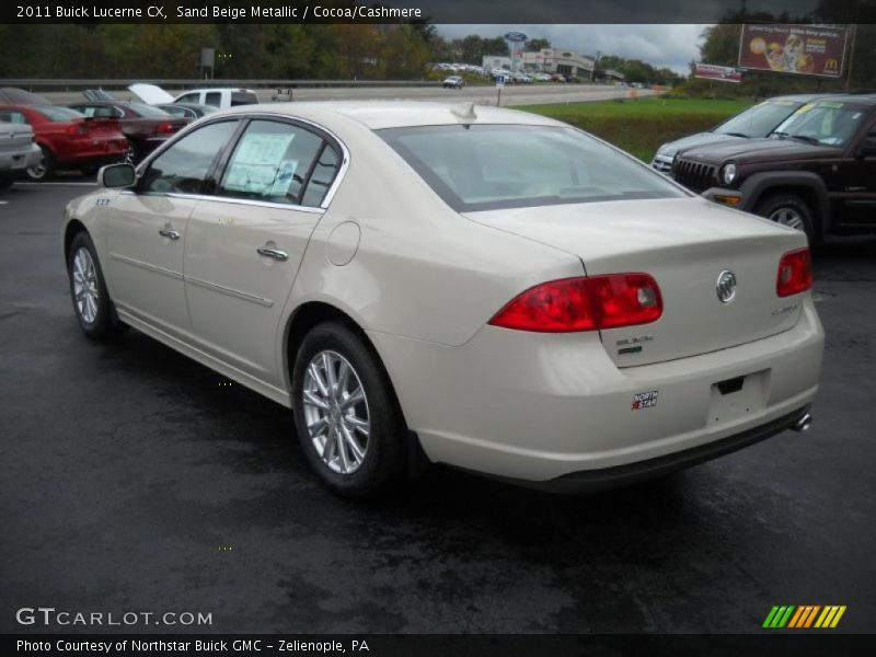Sand Beige Metallic / Cocoa/Cashmere 2011 Buick Lucerne CX