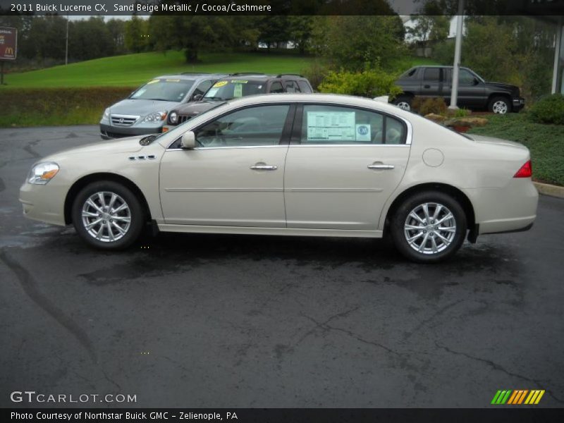 Sand Beige Metallic / Cocoa/Cashmere 2011 Buick Lucerne CX