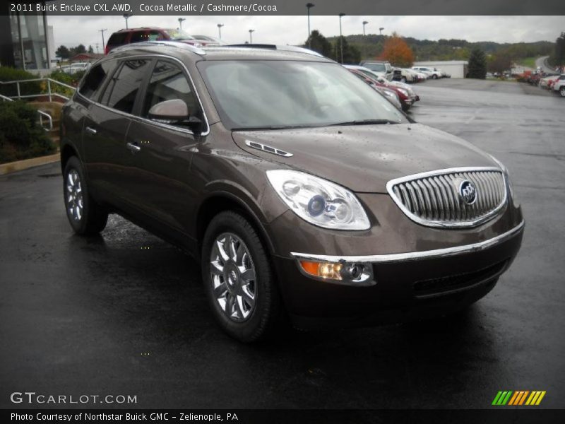 Cocoa Metallic / Cashmere/Cocoa 2011 Buick Enclave CXL AWD