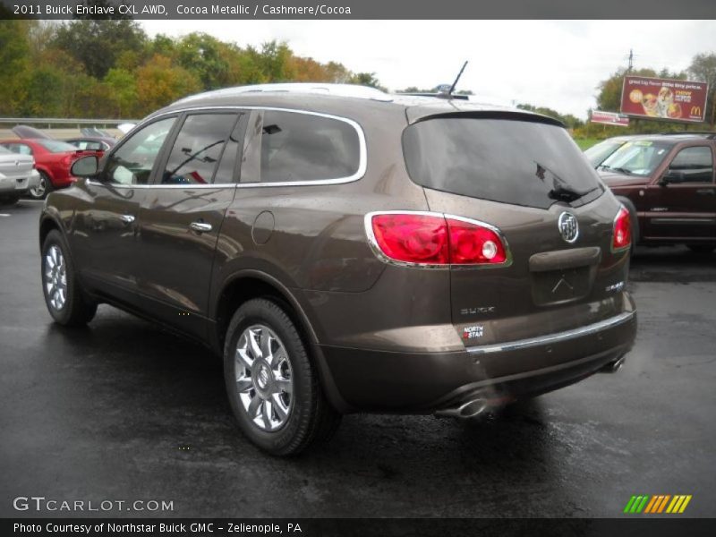 Cocoa Metallic / Cashmere/Cocoa 2011 Buick Enclave CXL AWD