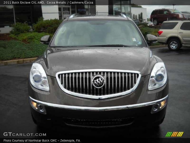 Cocoa Metallic / Cashmere/Cocoa 2011 Buick Enclave CXL AWD