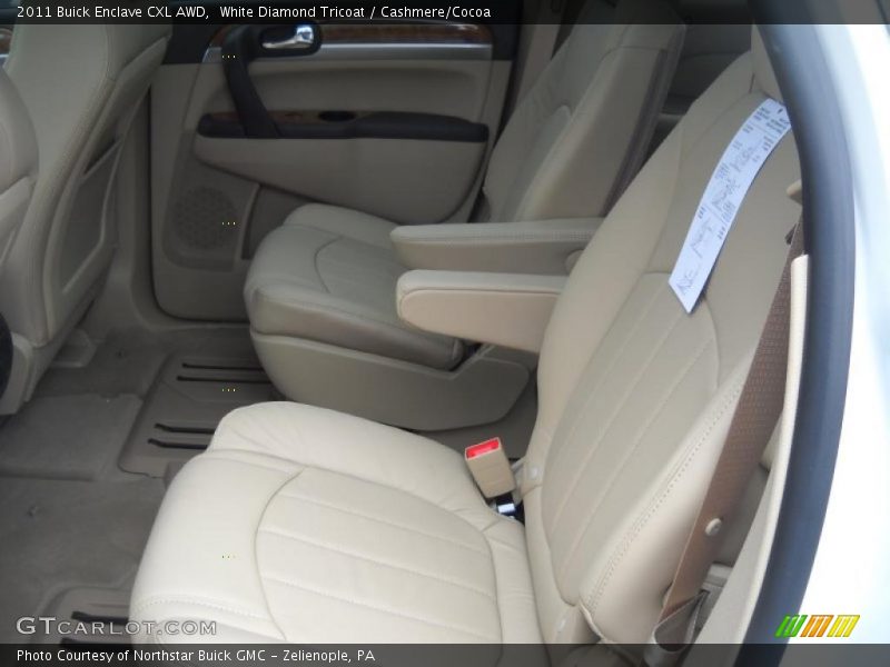 White Diamond Tricoat / Cashmere/Cocoa 2011 Buick Enclave CXL AWD