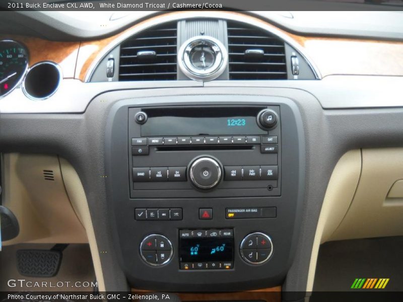 White Diamond Tricoat / Cashmere/Cocoa 2011 Buick Enclave CXL AWD
