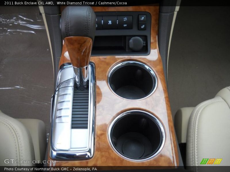 White Diamond Tricoat / Cashmere/Cocoa 2011 Buick Enclave CXL AWD