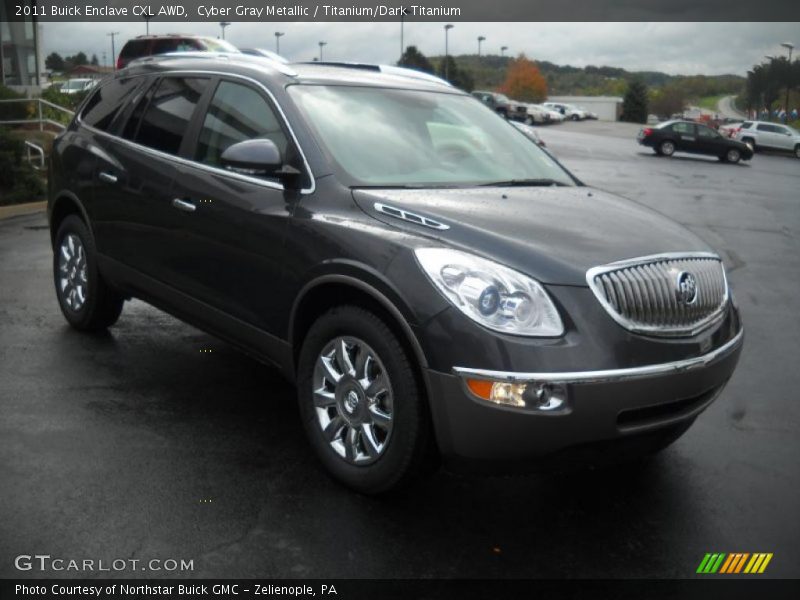 Cyber Gray Metallic / Titanium/Dark Titanium 2011 Buick Enclave CXL AWD