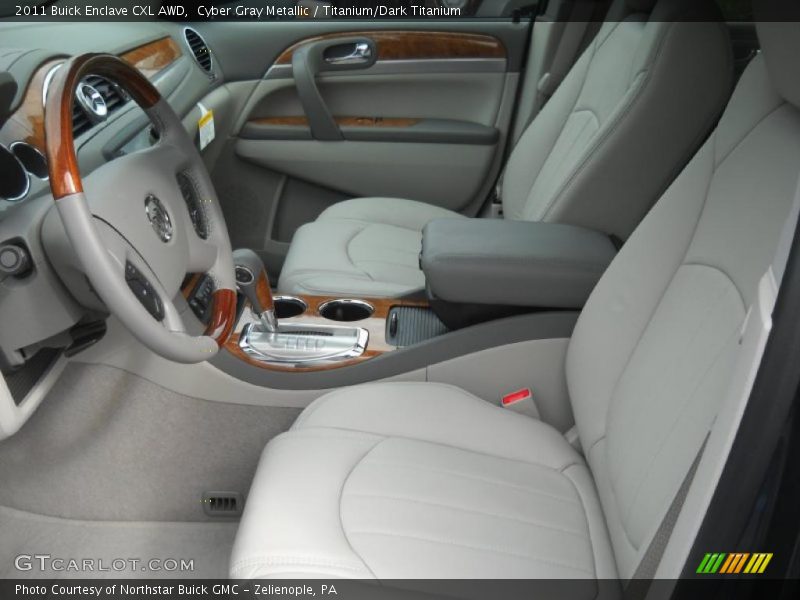 Cyber Gray Metallic / Titanium/Dark Titanium 2011 Buick Enclave CXL AWD