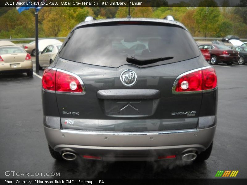Cyber Gray Metallic / Titanium/Dark Titanium 2011 Buick Enclave CXL AWD