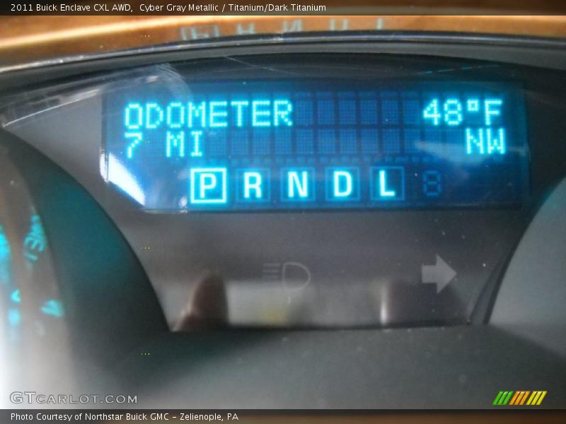 Cyber Gray Metallic / Titanium/Dark Titanium 2011 Buick Enclave CXL AWD
