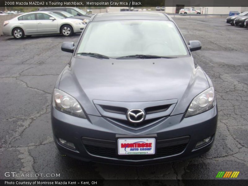 Metropolitan Gray Mica / Black 2008 Mazda MAZDA3 s Touring Hatchback
