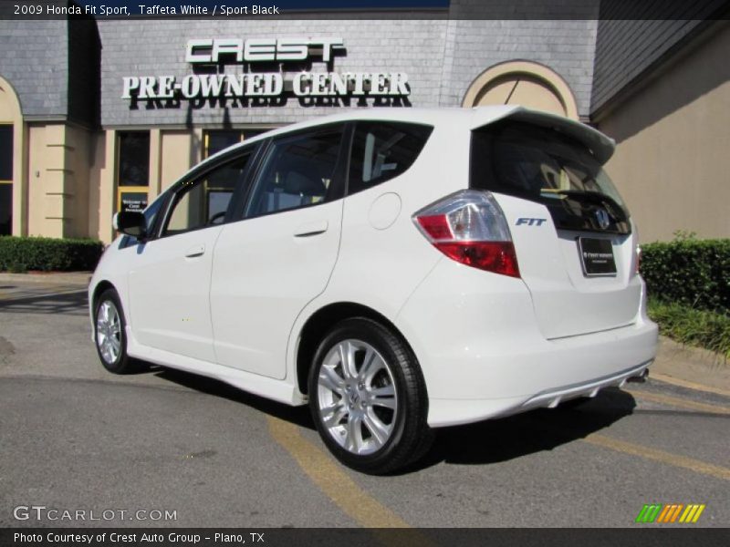 Taffeta White / Sport Black 2009 Honda Fit Sport