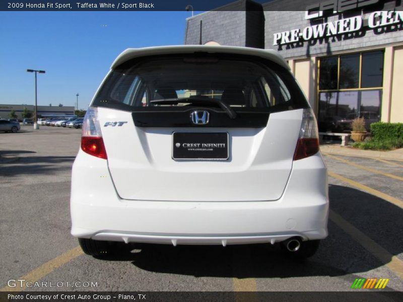 Taffeta White / Sport Black 2009 Honda Fit Sport