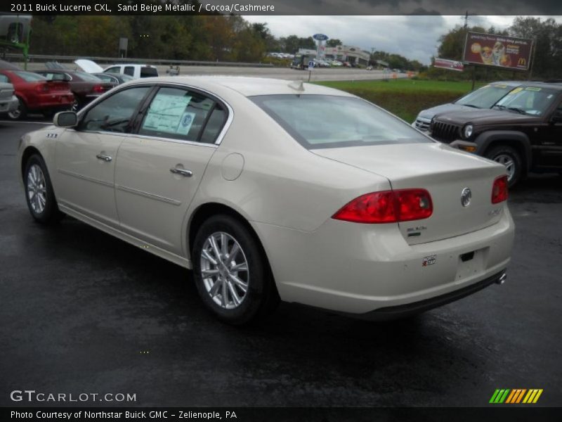 Sand Beige Metallic / Cocoa/Cashmere 2011 Buick Lucerne CXL