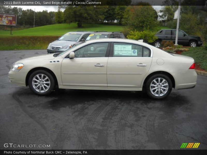 Sand Beige Metallic / Cocoa/Cashmere 2011 Buick Lucerne CXL