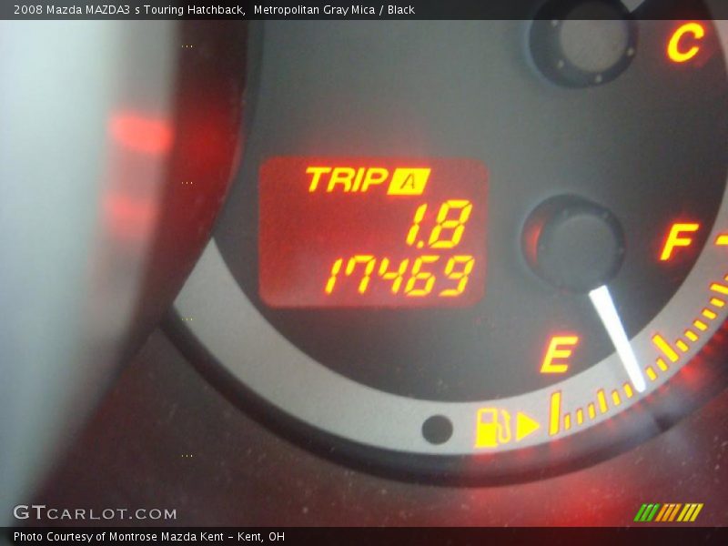 Metropolitan Gray Mica / Black 2008 Mazda MAZDA3 s Touring Hatchback