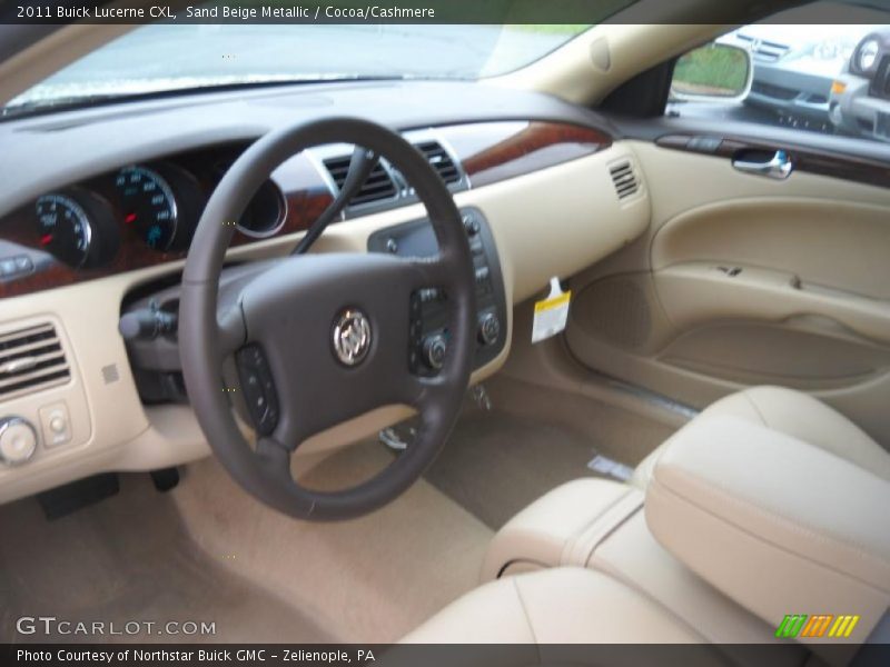 Sand Beige Metallic / Cocoa/Cashmere 2011 Buick Lucerne CXL