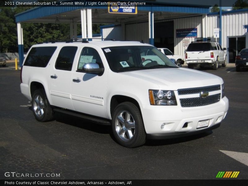 Summit White / Light Cashmere/Dark Cashmere 2011 Chevrolet Suburban LT