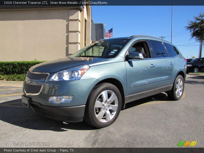 Silver Moss Metallic / Light Gray/Ebony 2009 Chevrolet Traverse LTZ