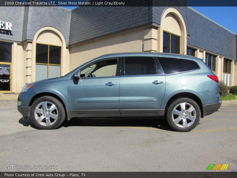 Silver Moss Metallic / Light Gray/Ebony 2009 Chevrolet Traverse LTZ