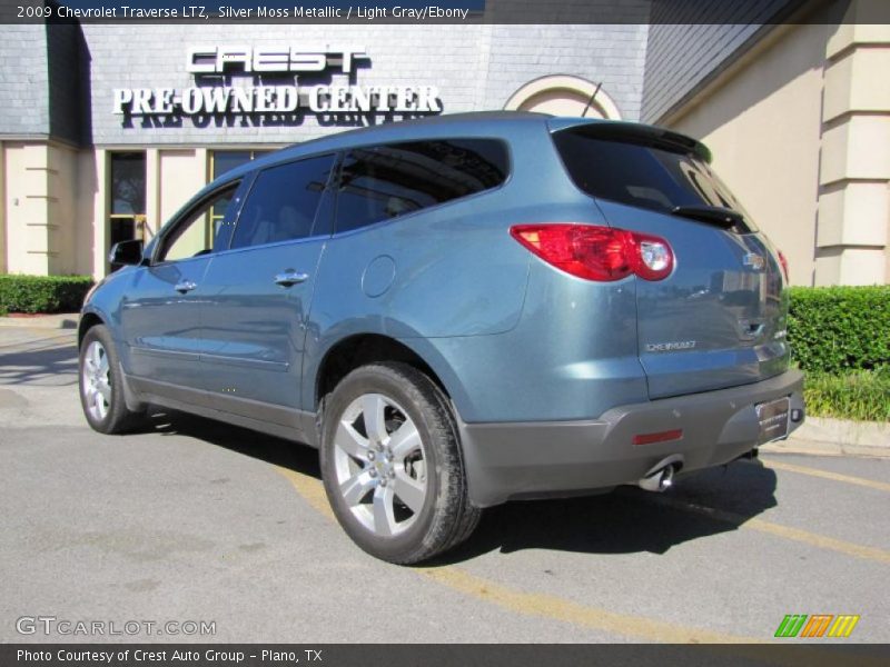 Silver Moss Metallic / Light Gray/Ebony 2009 Chevrolet Traverse LTZ