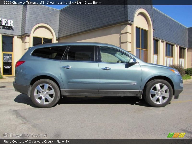 Silver Moss Metallic / Light Gray/Ebony 2009 Chevrolet Traverse LTZ