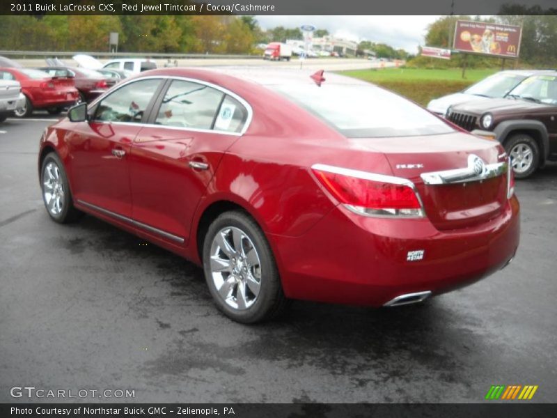 Red Jewel Tintcoat / Cocoa/Cashmere 2011 Buick LaCrosse CXS