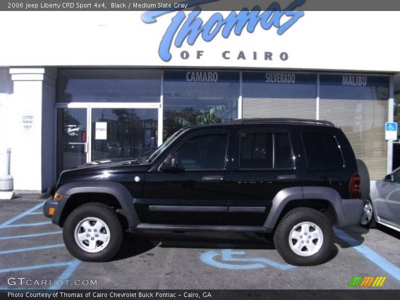 Black / Medium Slate Gray 2006 Jeep Liberty CRD Sport 4x4