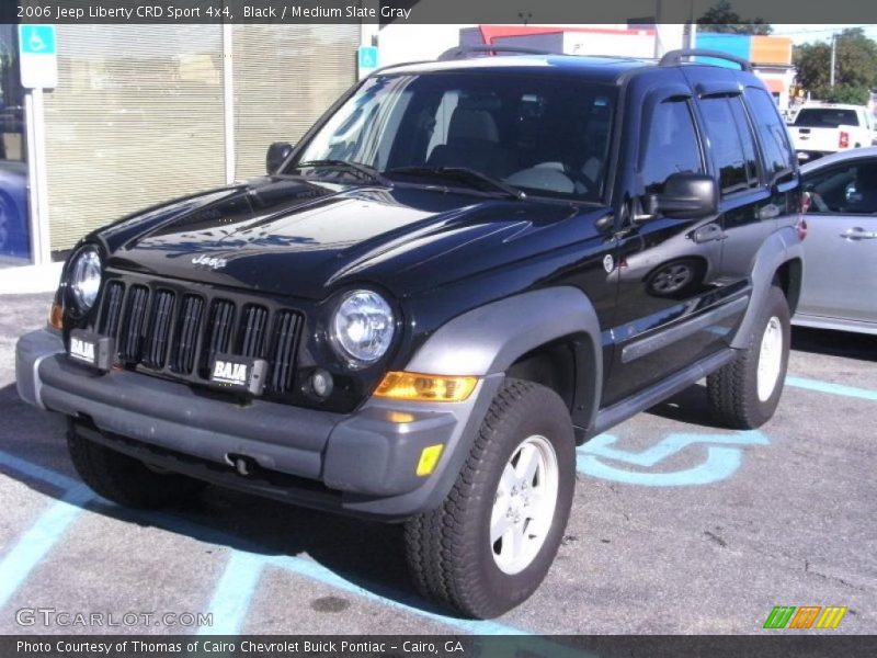 Black / Medium Slate Gray 2006 Jeep Liberty CRD Sport 4x4