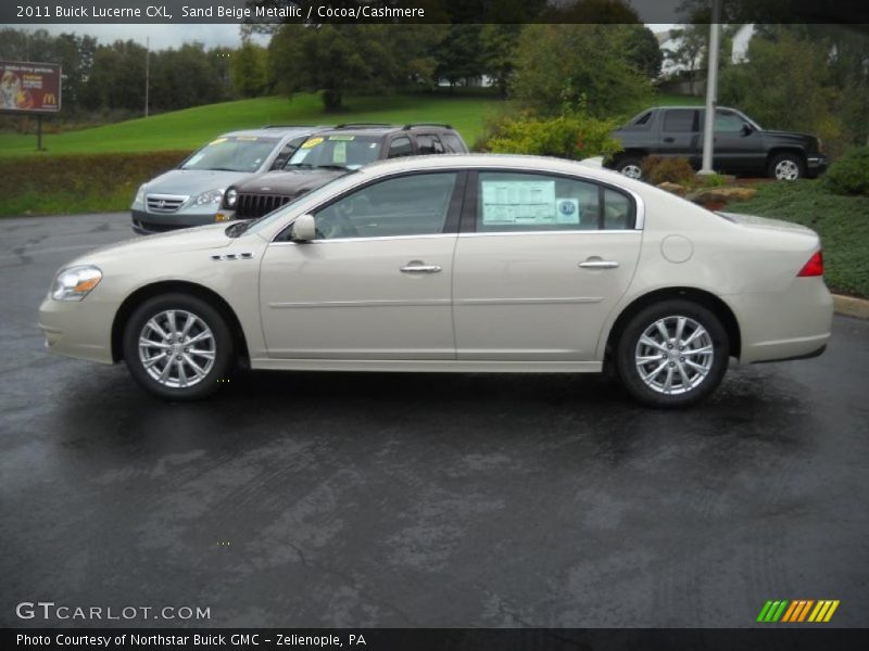 Sand Beige Metallic / Cocoa/Cashmere 2011 Buick Lucerne CXL