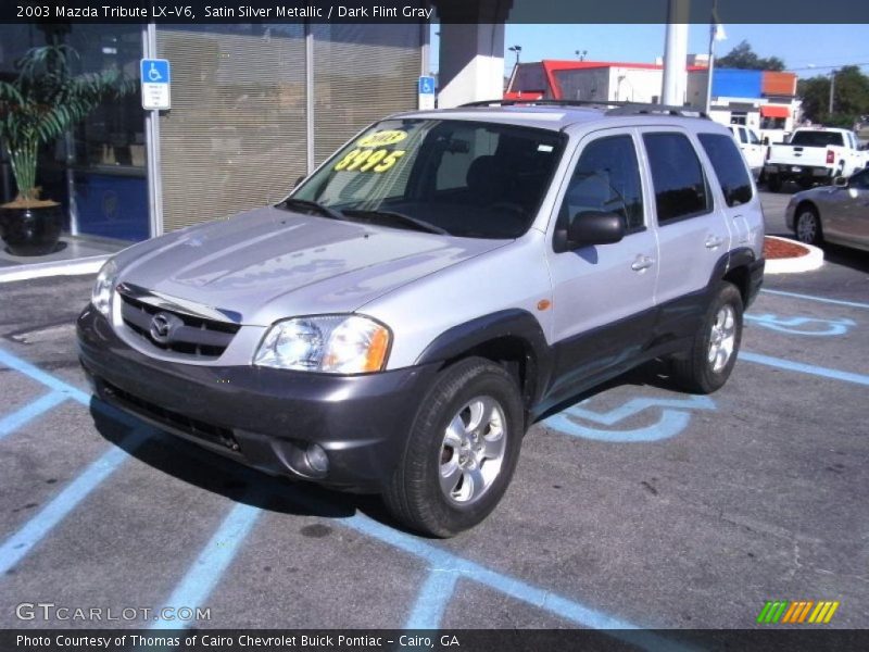Satin Silver Metallic / Dark Flint Gray 2003 Mazda Tribute LX-V6