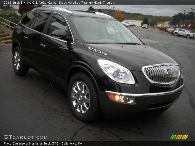 Carbon Black Metallic / Titanium/Dark Titanium 2011 Buick Enclave CXL AWD