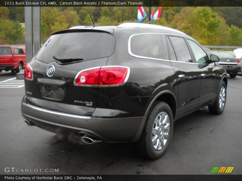 Carbon Black Metallic / Titanium/Dark Titanium 2011 Buick Enclave CXL AWD