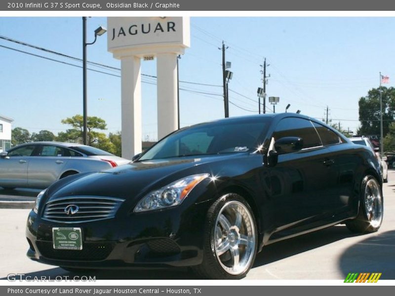 Obsidian Black / Graphite 2010 Infiniti G 37 S Sport Coupe