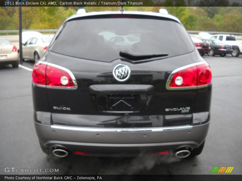 Carbon Black Metallic / Titanium/Dark Titanium 2011 Buick Enclave CXL AWD